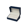 蓝色珠宝盒的专业工厂戒指手镯盒项链盒带自定义徽标